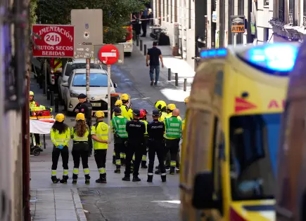 Derrumbe de edificio en Madrid causa dos muertes y desapariciones