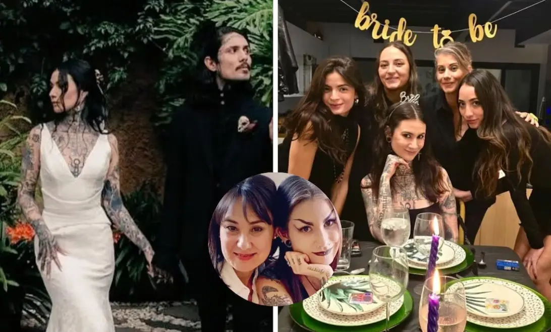 Matilda Garza, hija de Mónica Garza, celebra una boda gótica y artística
