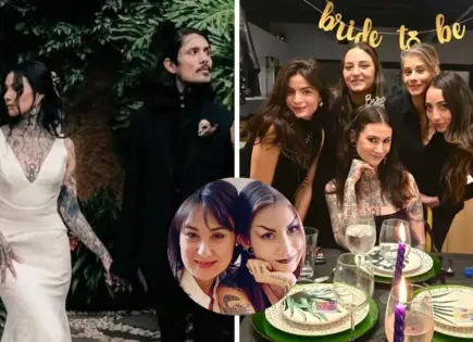 Matilda Garza, hija de Mónica Garza, celebra una boda gótica y artística