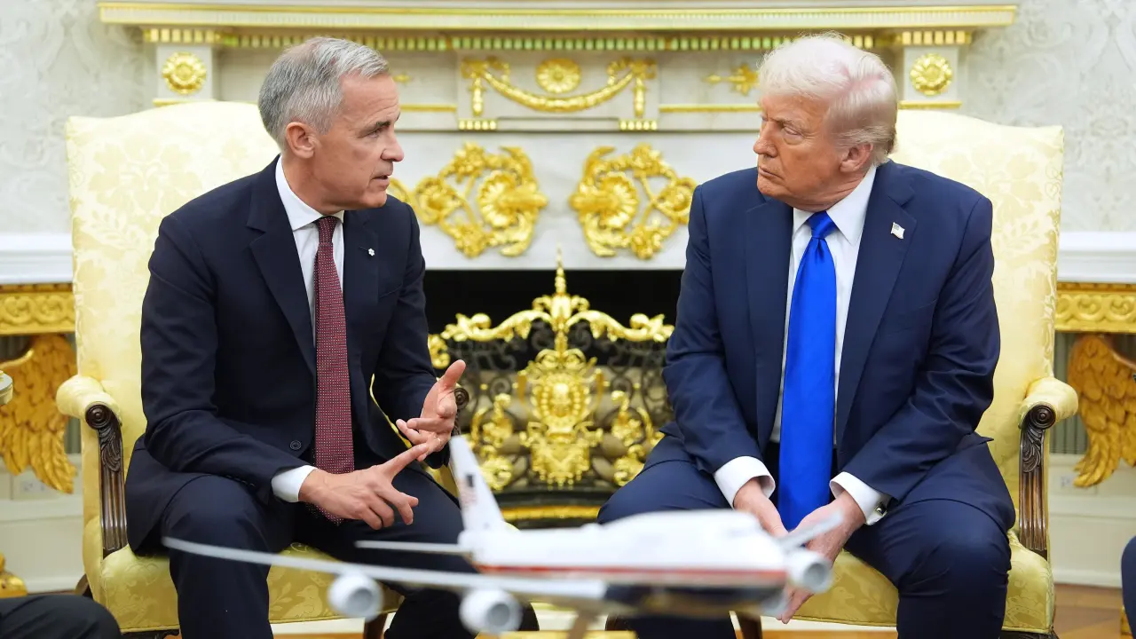 Trump y Carney abordan renegociación del acuerdo de libre comercio