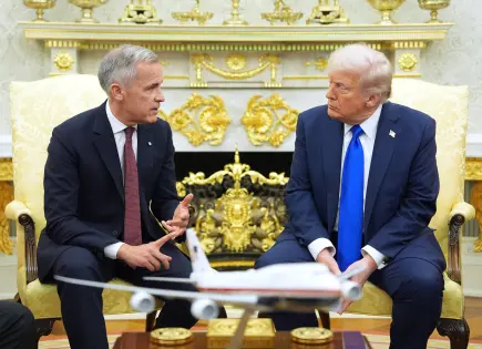 Trump y Carney abordan renegociación del acuerdo de libre comercio