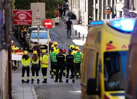 Colapsa edificio en Madrid; hay dos muertos Colapsa edificio en Madrid; hay dos muertos