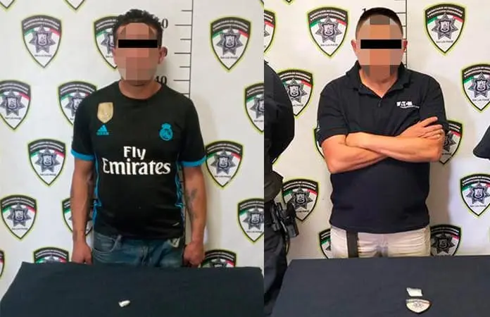 Con “cristal”, sorprenden a dos sujetos