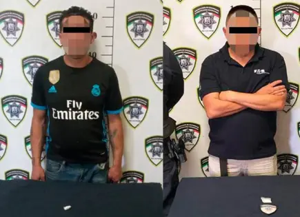 Con "cristal", sorprenden a dos sujetos