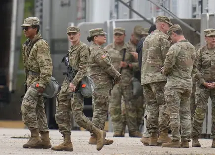 Guardia Nacional de Texas arriba a Illinois Guardia Nacional de Texas arriba a Illinois