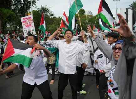 Manifestaciones propalestinas condenan conflicto en Gaza Manifestaciones propalestinas condenan conflicto en Gaza