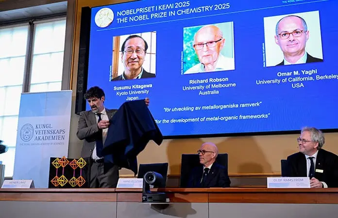 El Nobel premia avances en MOF