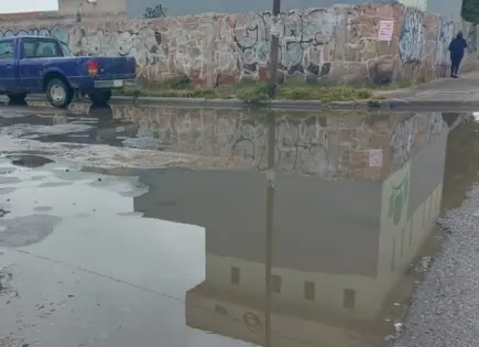 Calles de Villa de Pozos, en mal estado tras lluvias