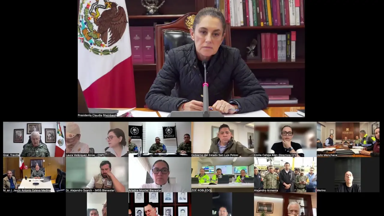 Sheinbaum coordina plan de acción con estados ante lluvias