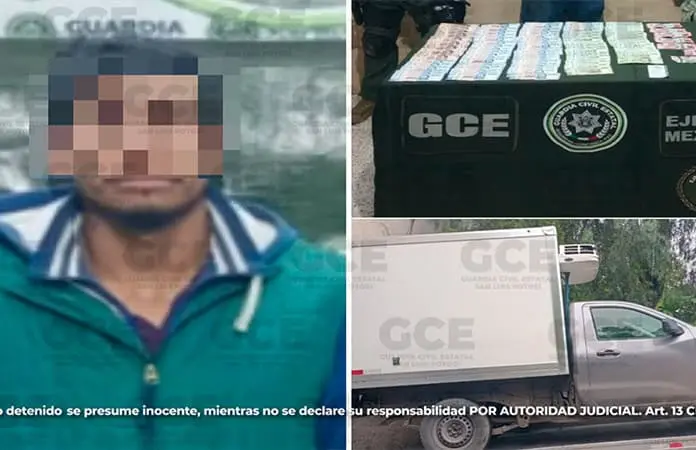 Cae robacarros camino a Cerro de San Pedro