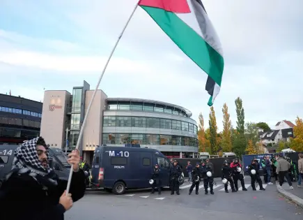 Manifestantes pro-Palestina encienden protestas en Noruega