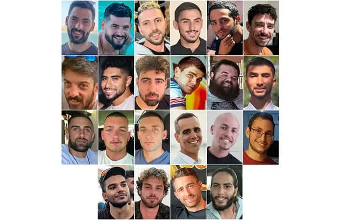 Rehenes civiles, soldados, padres e hijos