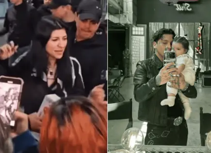 Cazzu llega a México con su hija Inti