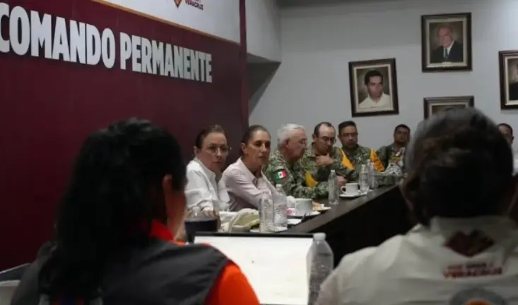 Claudia Sheinbaum Pardo encabeza respuesta ante lluvias en Veracruz