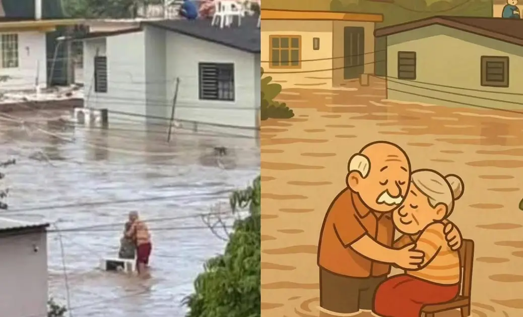 Emotivo rescate de pareja de abuelos en Poza Rica