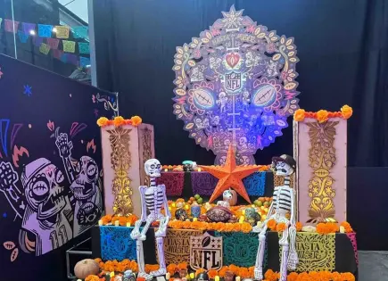NFL celebra Día de Muertos en el Frontón de Bucareli NFL celebra Día de Muertos en el Frontón de Bucareli