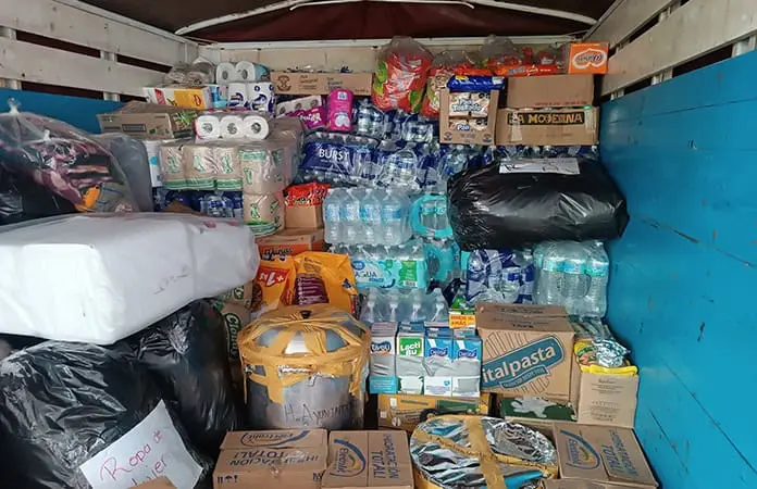 Centros de acopio pro damnificados