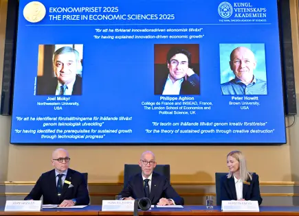 El Nobel de Economía reconoce a 3 investigadores por explicar el impulso económico de la innovación