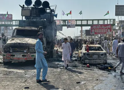 Violencia en manifestación de apoyo a palestinos en Pakistán