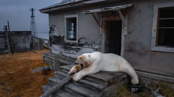 Osos polares se apropian de una estación de investigación rusa abandonada