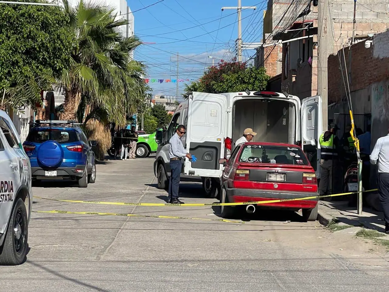Agentes acordonaron la zona del ataque