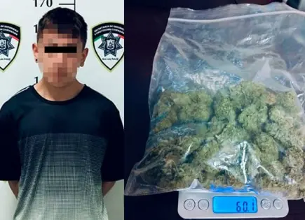 Atrapan a joven por posesión de droga