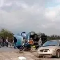 Volcadura de tráiler desata actos de rapiña