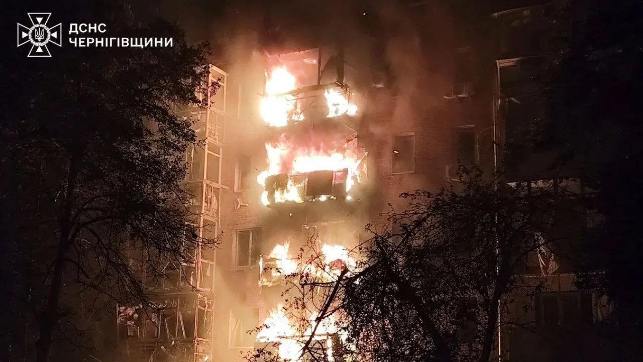 Ataque masivo con drones y misiles en Ucrania