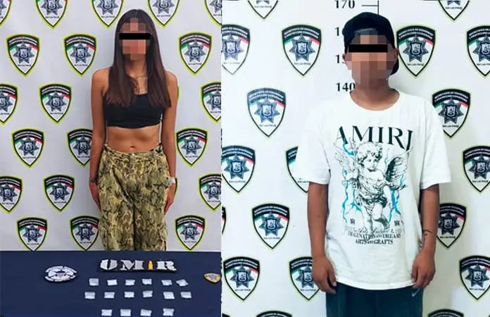 Arrestan a dos personas en posesión de droga