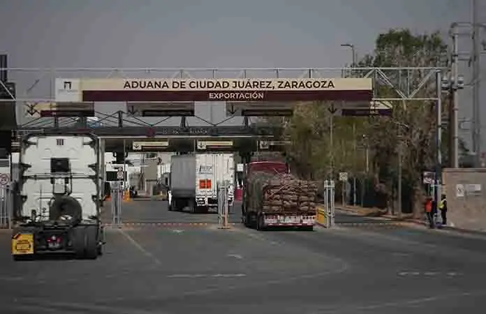 Caen los envíos carreteros a EU