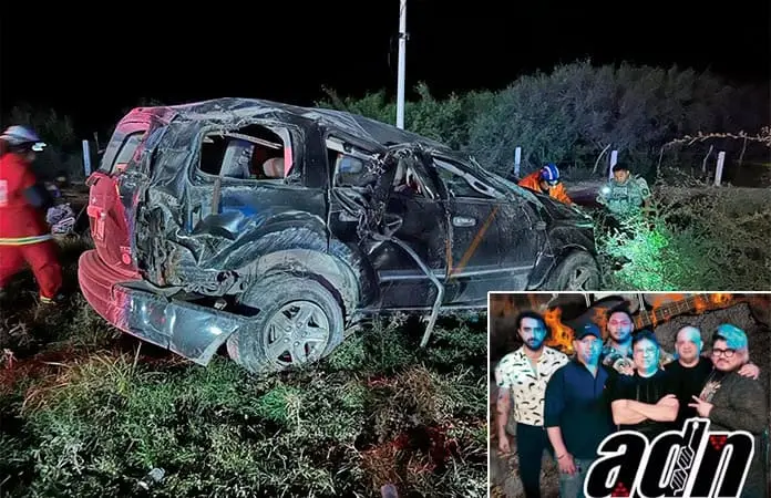 Cuatro muertos, en volcadura de banda de rock