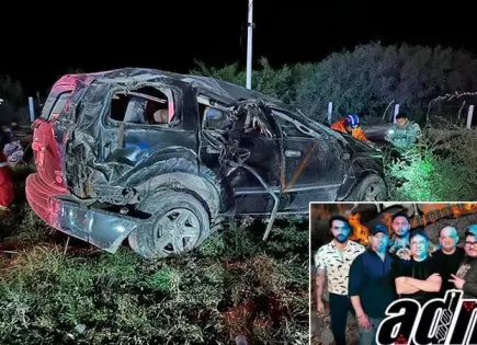Cuatro muertos, en volcadura de banda de rock
