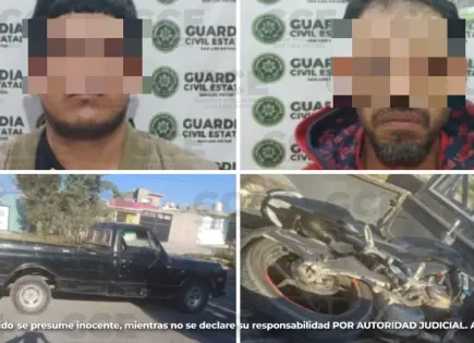 Detienen a dos presuntos ladrones de autos en Villa de Pozos
