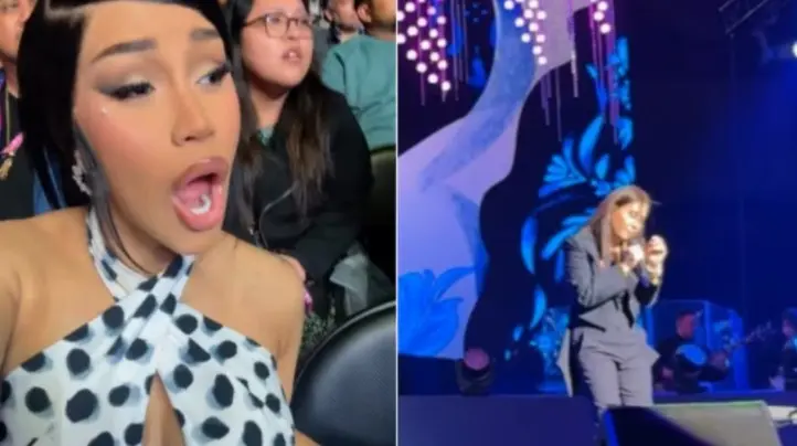 Cardi B emociona al público al cantar Quién como tú en concierto de Ana Gabriel