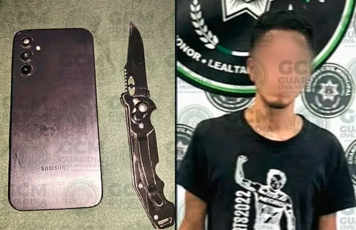 Hampón atracaba con navaja en la colonia El Morro