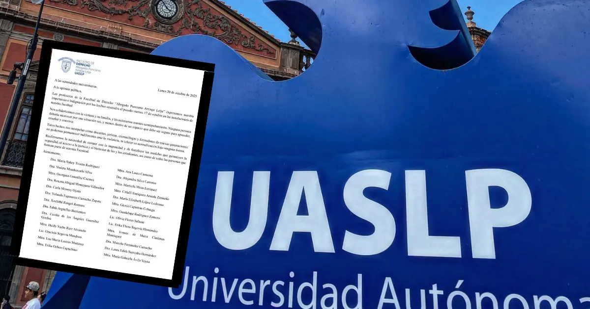Profesoras de Derecho reclaman justicia y seguridad en la UASLP