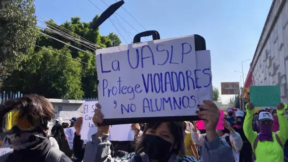Segundo día de protestas en la UASLP