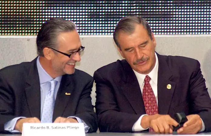 Vicente Fox respalda aspiración presidencial de Ricardo Salinas Pliego