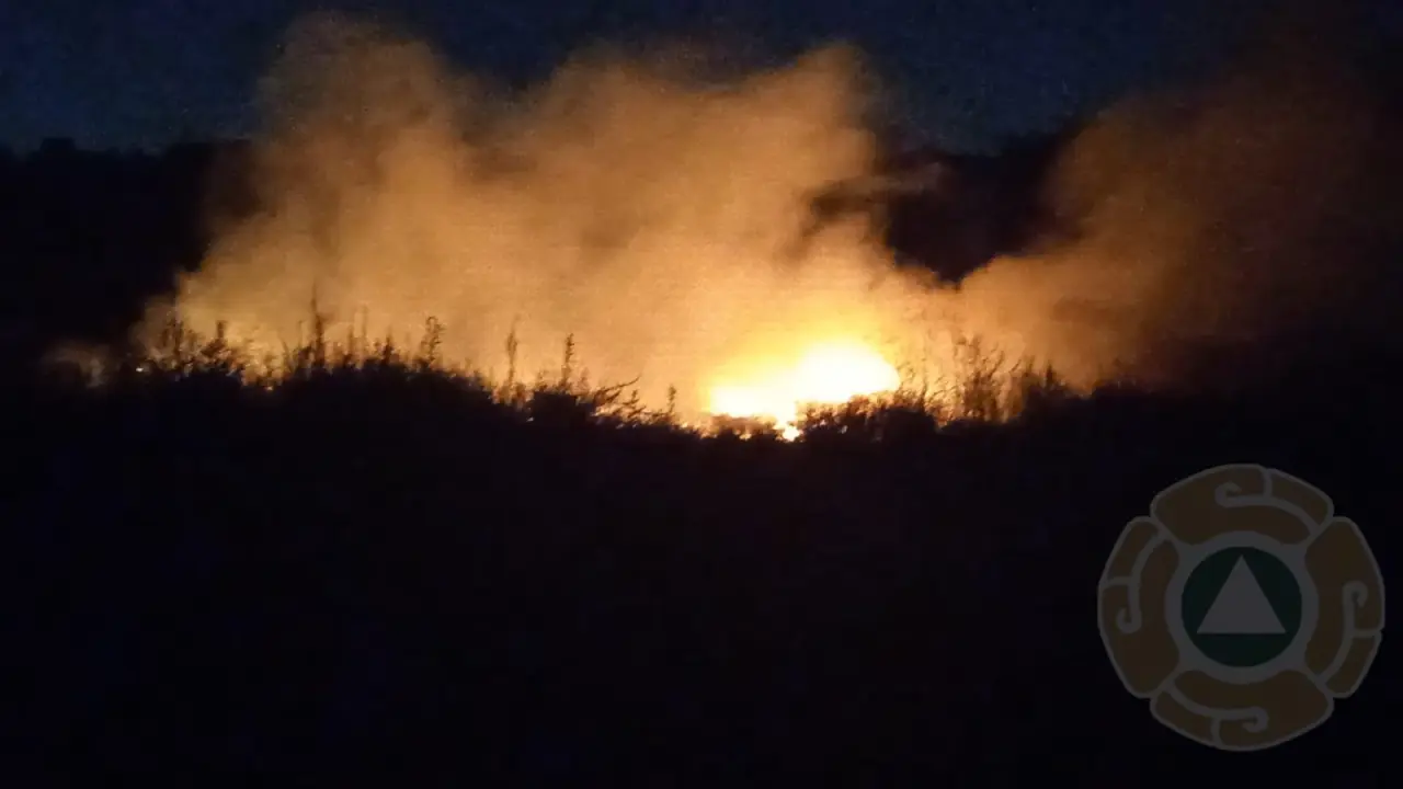 Protección Civil Municipal sofoca incendio en predio de San Juanico