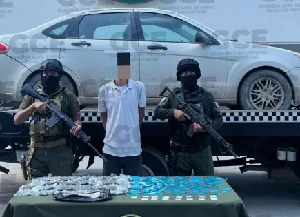Cae sujeto con 130 dosis de drogas en Ciudad Valles