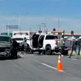 Impactan tres camionetas en rúa a Zacatecas