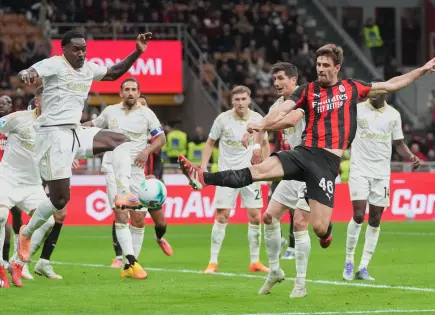 Zachary Athekame anota gol decisivo en empate del AC Milan contra Pisa