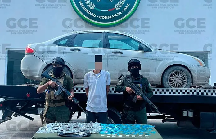 Capturan en Ciudad Valles a vendedor de droga