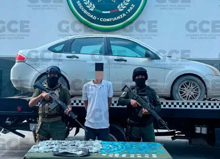 Capturan en Ciudad Valles a vendedor de droga