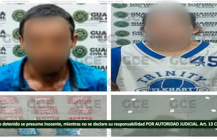 Atrapan a hombre y mujer con droga