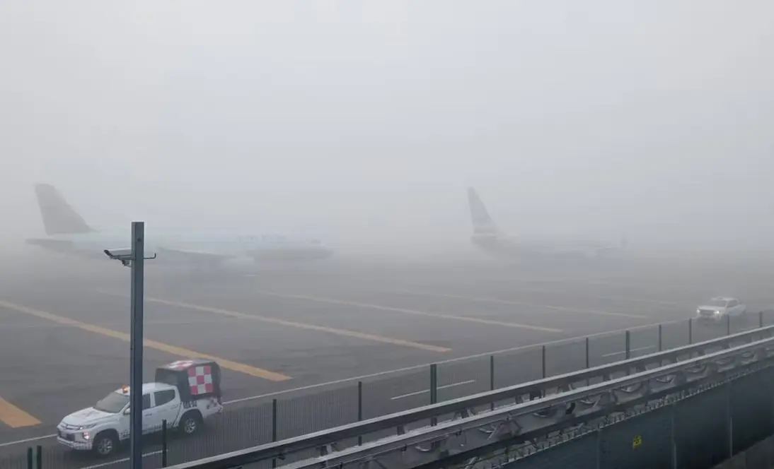 Niebla afecta operaciones en el Aeropuerto Internacional de la CDMX
