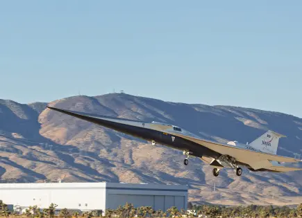 NASA prueba jet supersónico silencioso sobre desierto de California