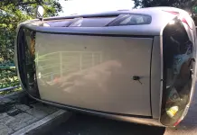 Volcadura en carretera Xilitla–San Juan del R&iacute;o; no hay lesionados