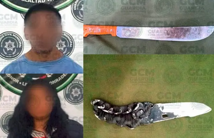 Con armas blancas, detectan a dos personas 