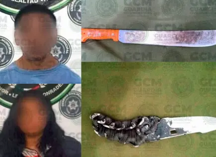 Con armas blancas, detectan a dos personas 